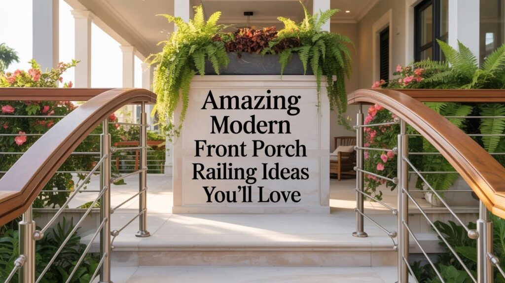Modern Front Porch Railing