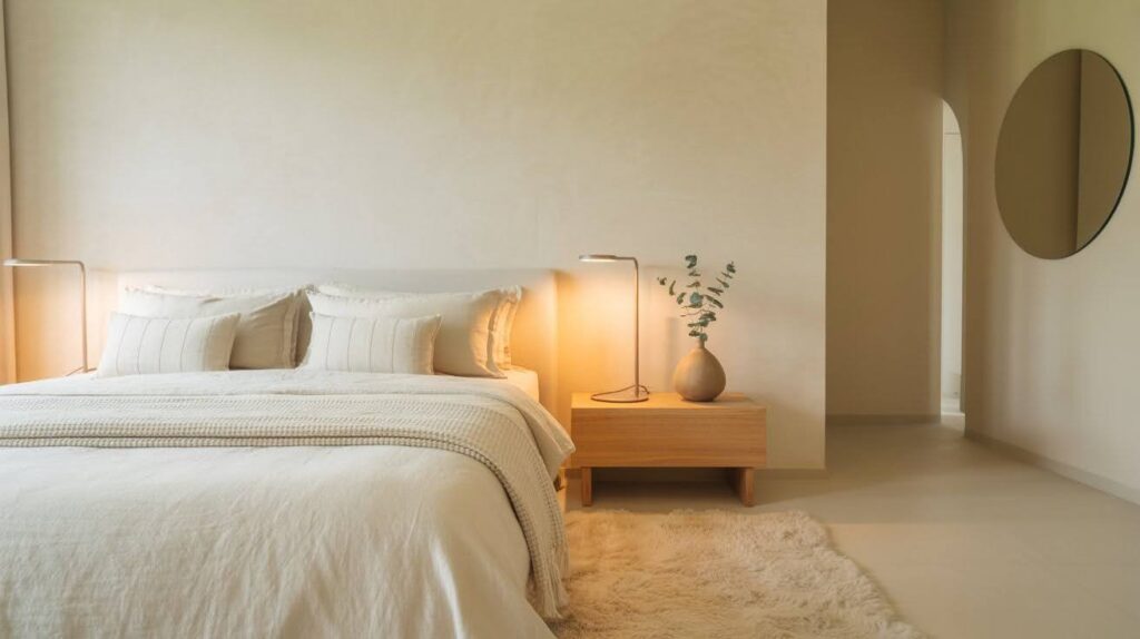 Modern & Minimalist Cream Bedrooms