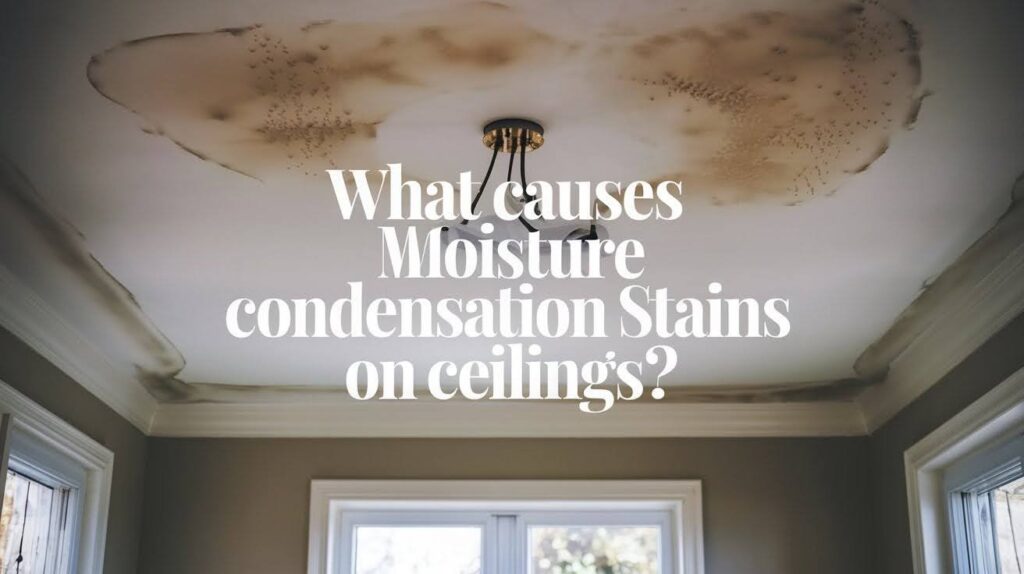 Moisture Condensation Stains on Ceilings