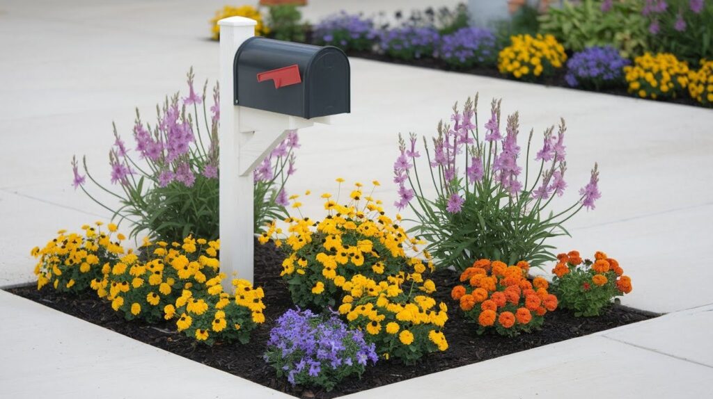 Mulch Beds with Seasonal Color