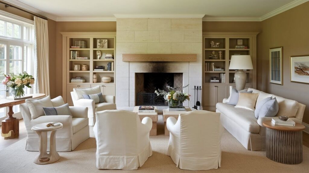 Opt For Slipcovered Sofas And Chairs In Pale Neutrals
