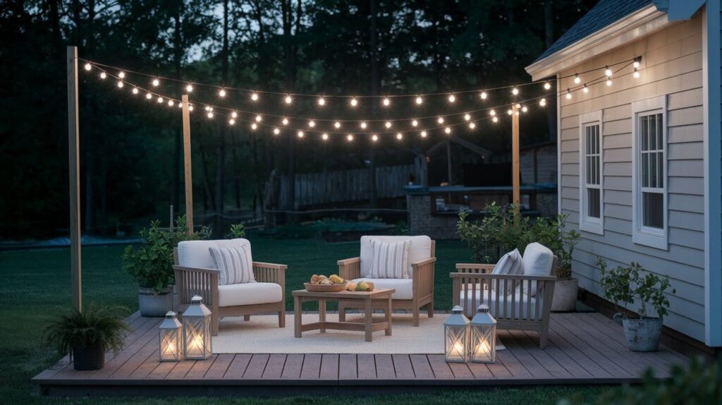 Outdoor String Lights or Lanterns