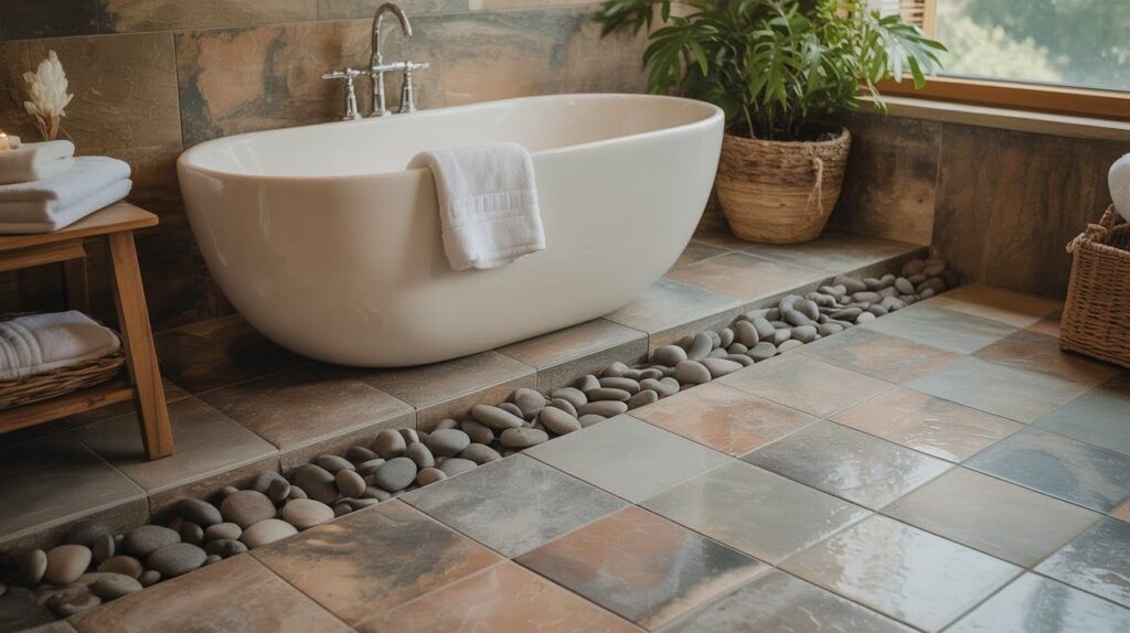 Pebble or River Rock Strip