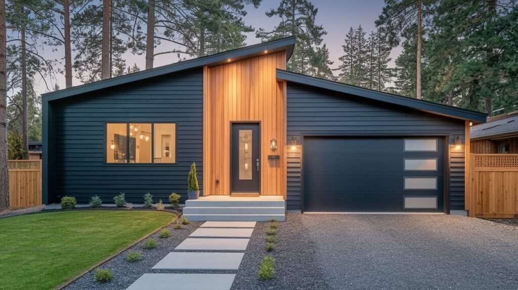 Renovated Split-Level with Wood Panel Inset