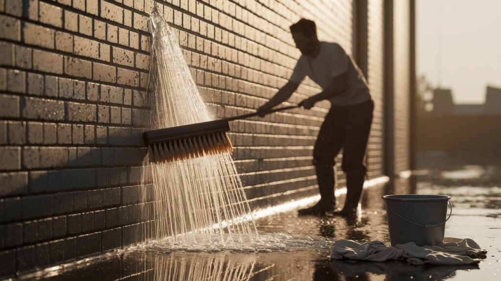 Rinse thoroughly with warm water and allow to dry 