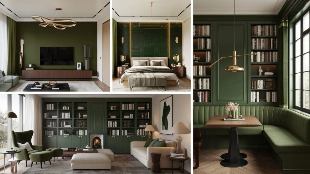 Room-Specific Forest Green Makeover Ideas