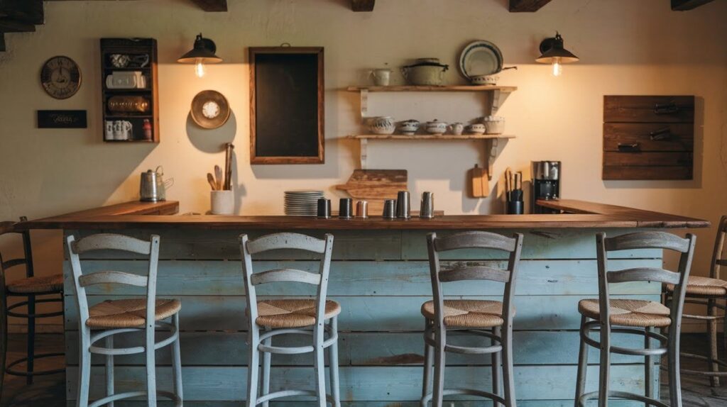 Rustic & Farmhouse-Inspired Kitchen Bars