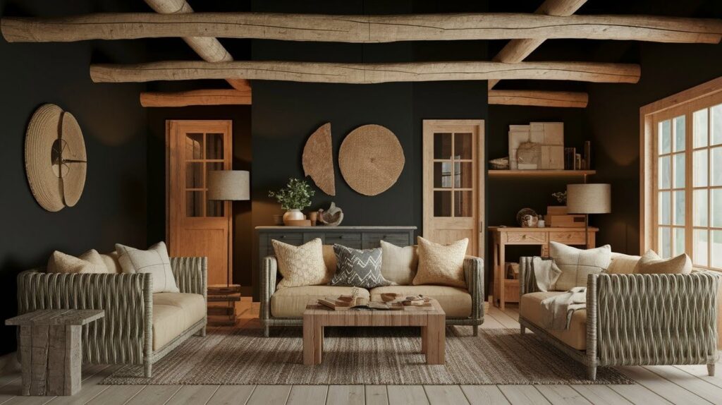 Rustic & Nature-Inspired All Black Designs