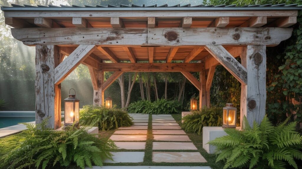 Rustic Wooden Shelter
