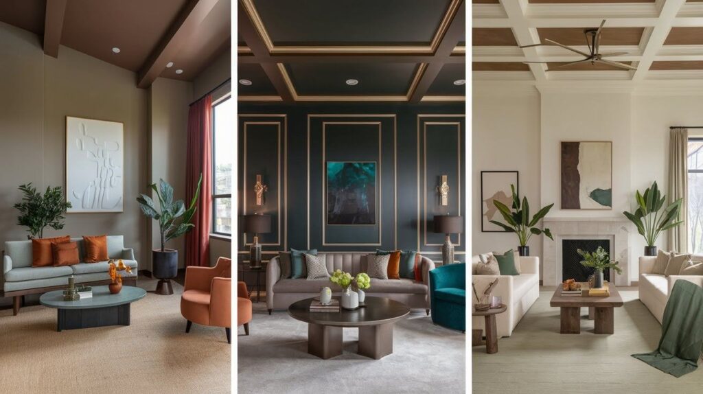Sample Color Palettes for High-Ceiling Living Rooms