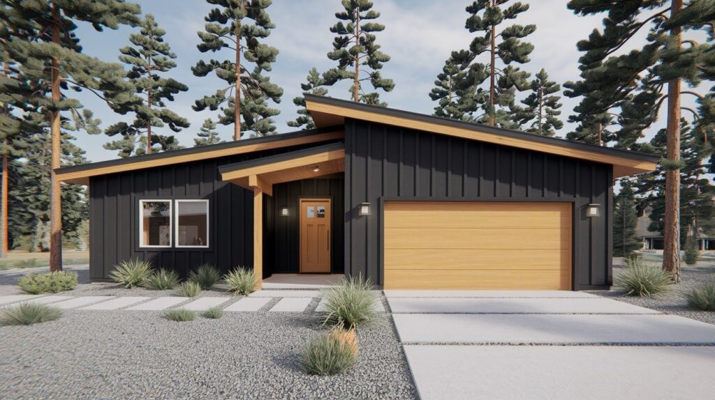 Scandinavian-Inspired Ranch in Black Beauty