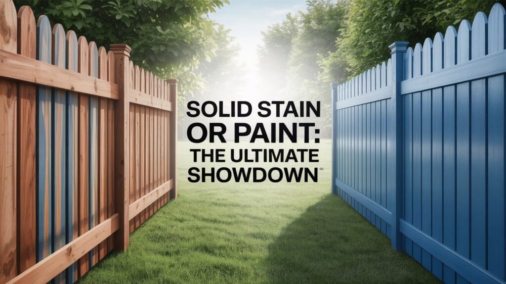 Solid Stain or Paint