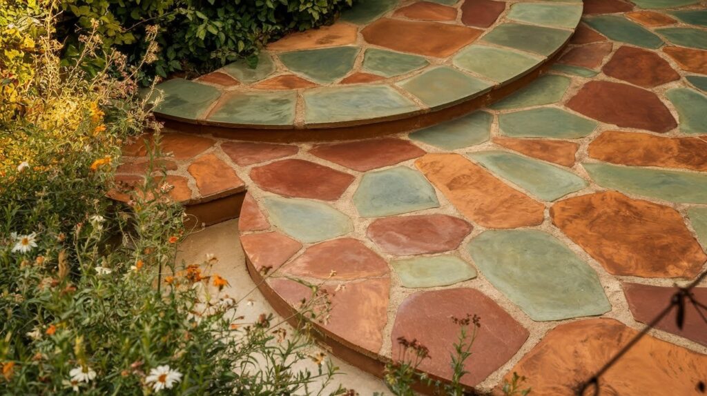 Stained Concrete in Earthy or Custom Hues
