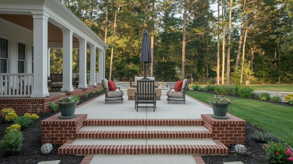 Trimmed With Brick or Stone Borders