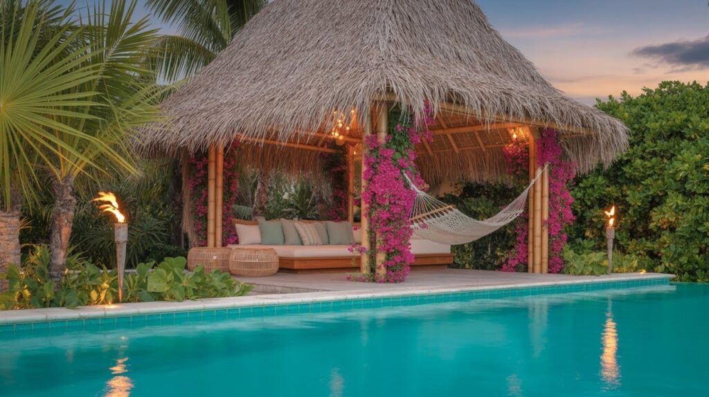 Tropical Tiki-Style Cabana