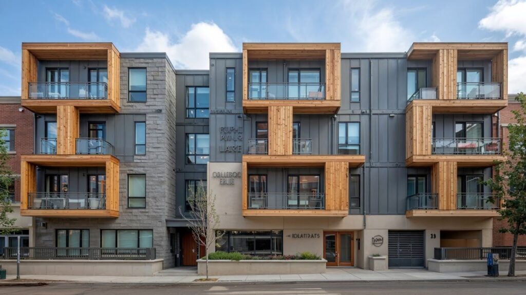 Urban Wood Frames in Boulder Multifamily Project