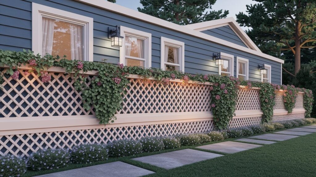 Use Decorative Lattice with Plant Cover