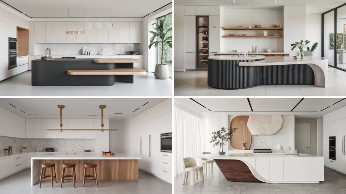23 Waterfall Island with Seating Ideas for Stylish Kitchens - Home ...