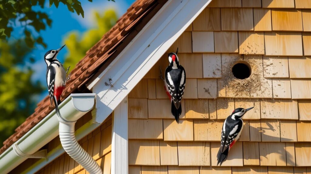 Why Woodpeckers Peck at Houses