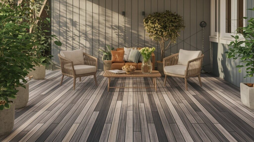 Wood-Look Stamped Concrete