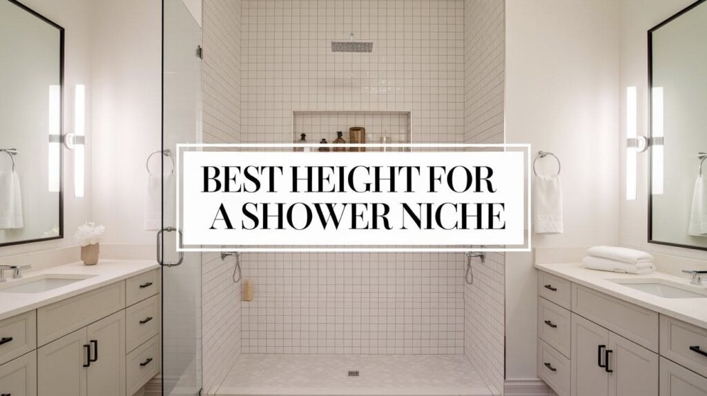 the Best Height for a Shower Niche