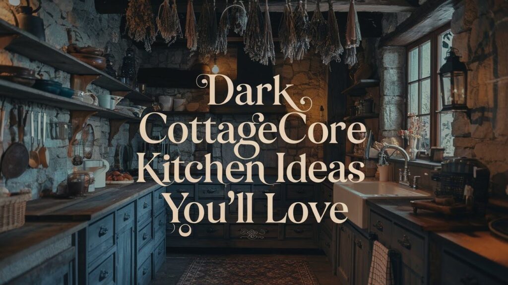 25 Dark Cottagecore Kitchen Ideas
