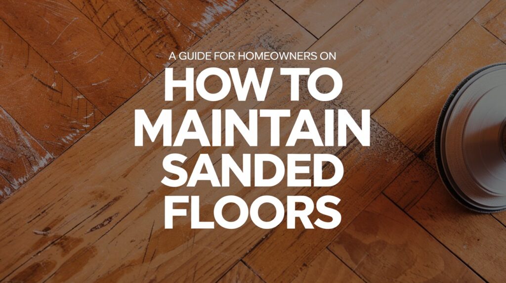 A Guide for Homeowners on How to Maintain Sanded Floors