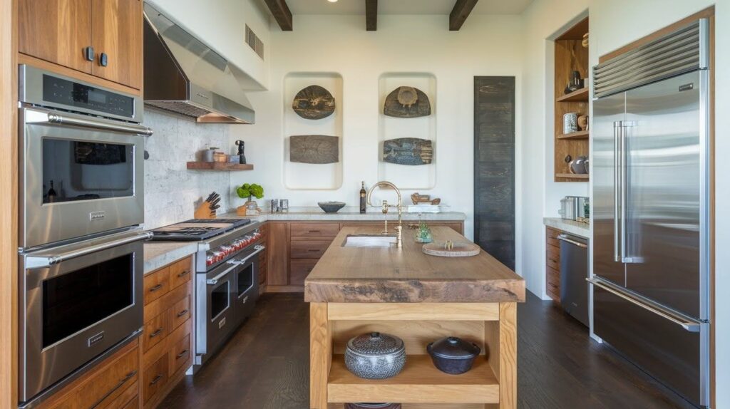 Blend Modern Appliances with Natural Elements
