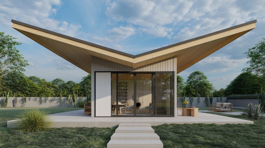 Butterfly Roof Shed