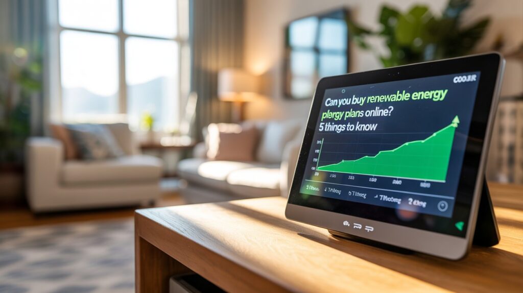 Can You Buy Renewable Energy Plans Online for Your Home
