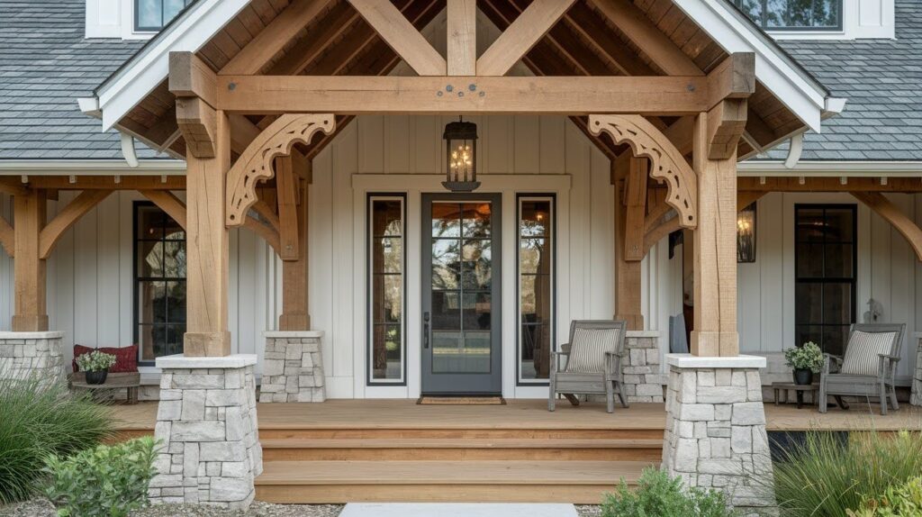 Decorative Wooden Overhang