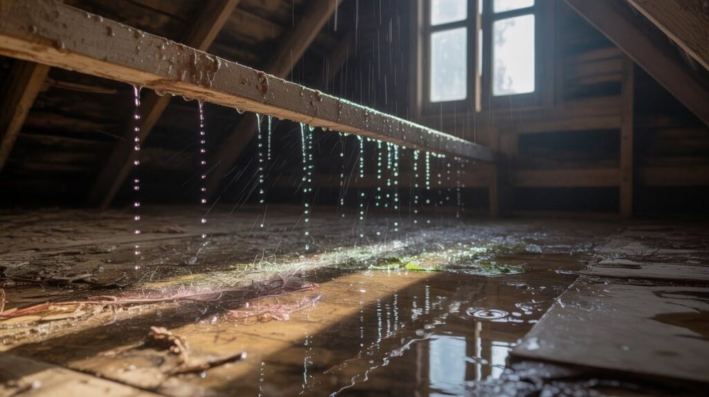 Dripping Sounds During Rainstorms