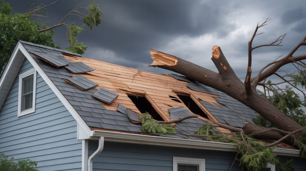 Fallen Tree Limbs or Trees on the Roof