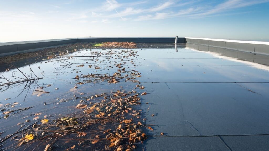 Flat Roof Need Regular Cleaning