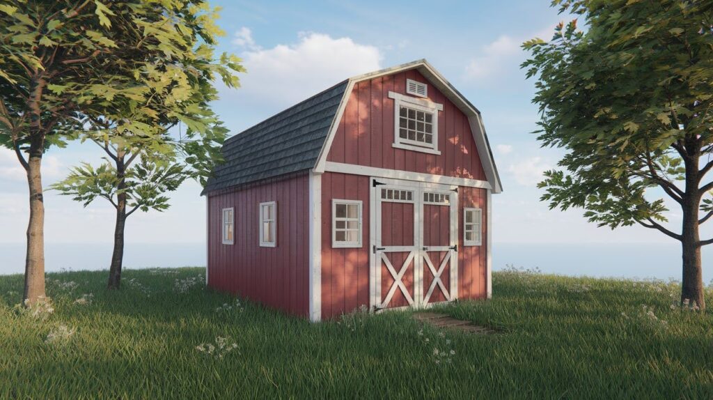 Gambrel Roof Shed