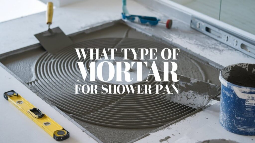 Mortar for Shower Pan