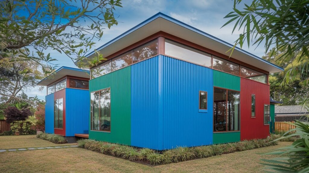 Painted Corrugated Metal Panels
