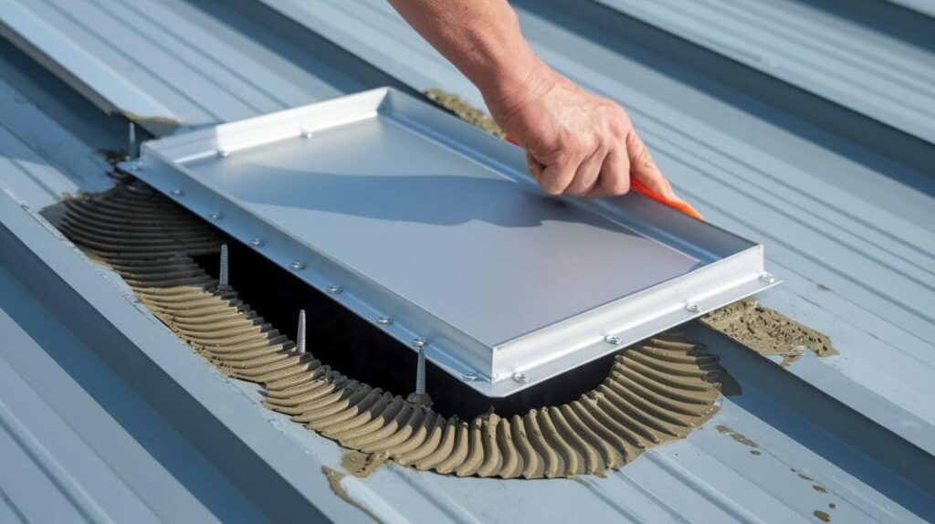 Patch Larger Holes with Metal Sheets