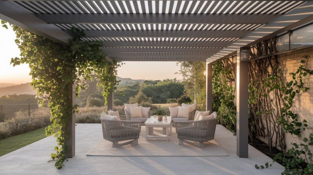 Pergola-Style Overhang