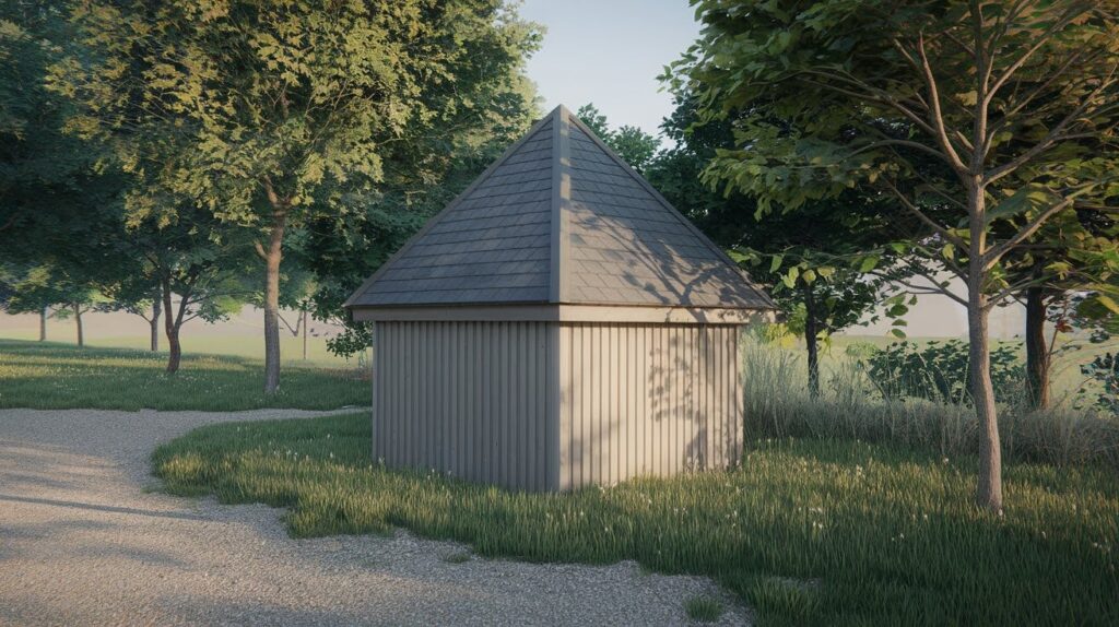 Pyramid Roof Shed