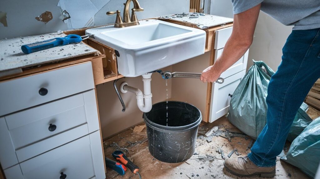 Remove the Vanity and Sink