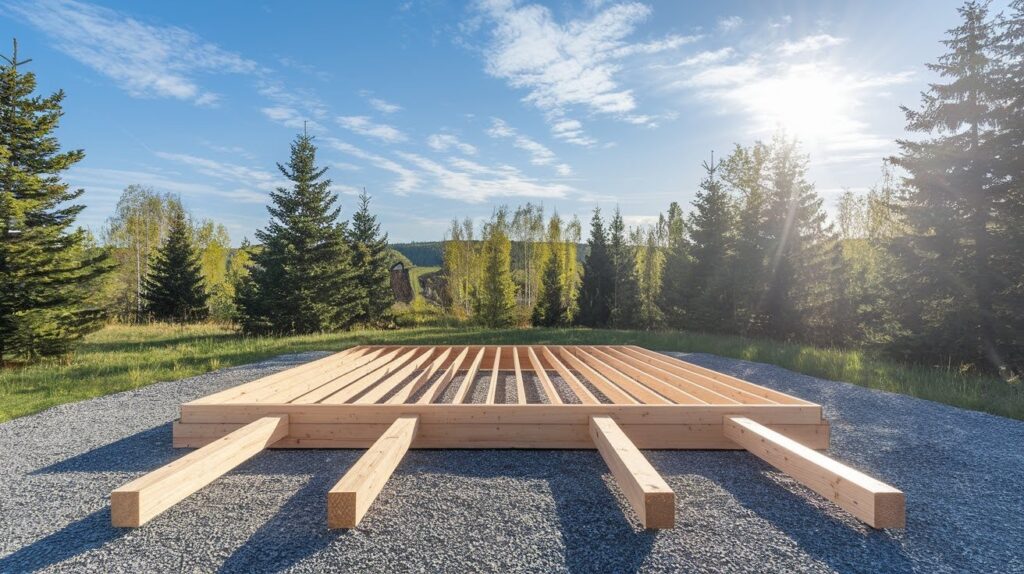 Skid Foundation for a Shed
