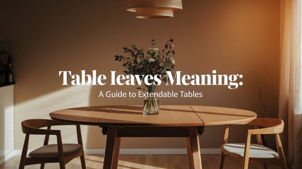 Table Leaves Meaning