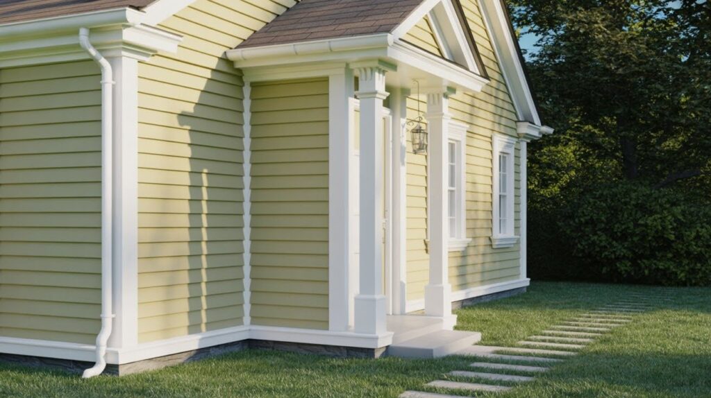 Tapestry Beige Benjamin Moore for Exteriors