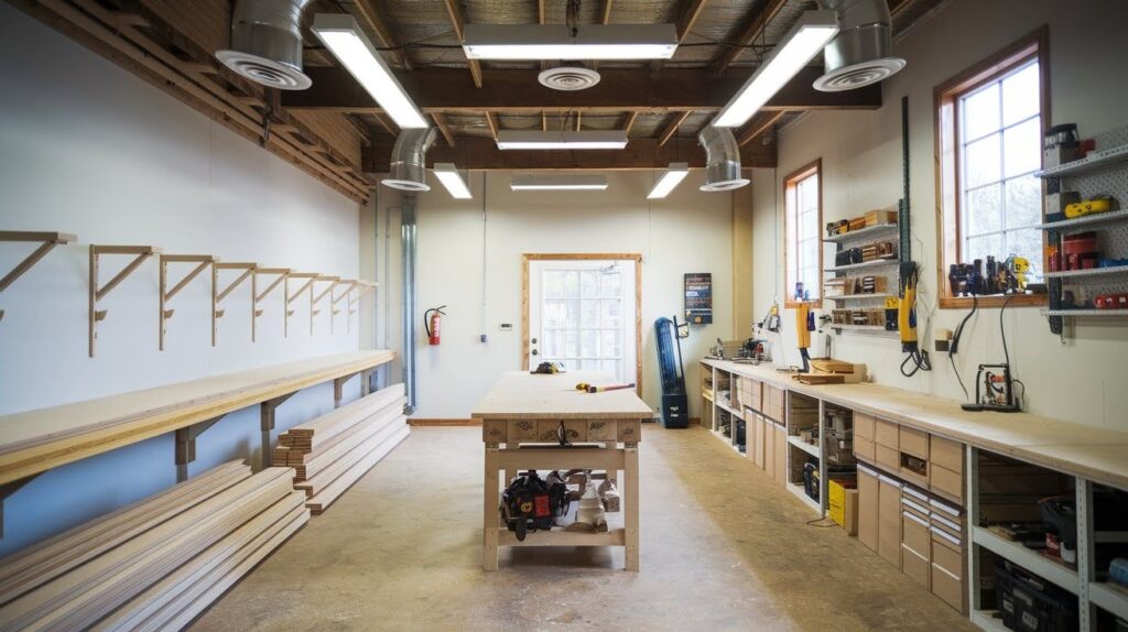 Wood Workshop With Finished Interior