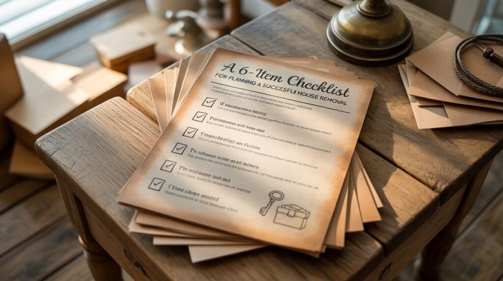 A 6-Item Checklist For Planning A Successful House Removal