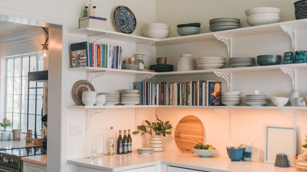 Open Corner Shelves