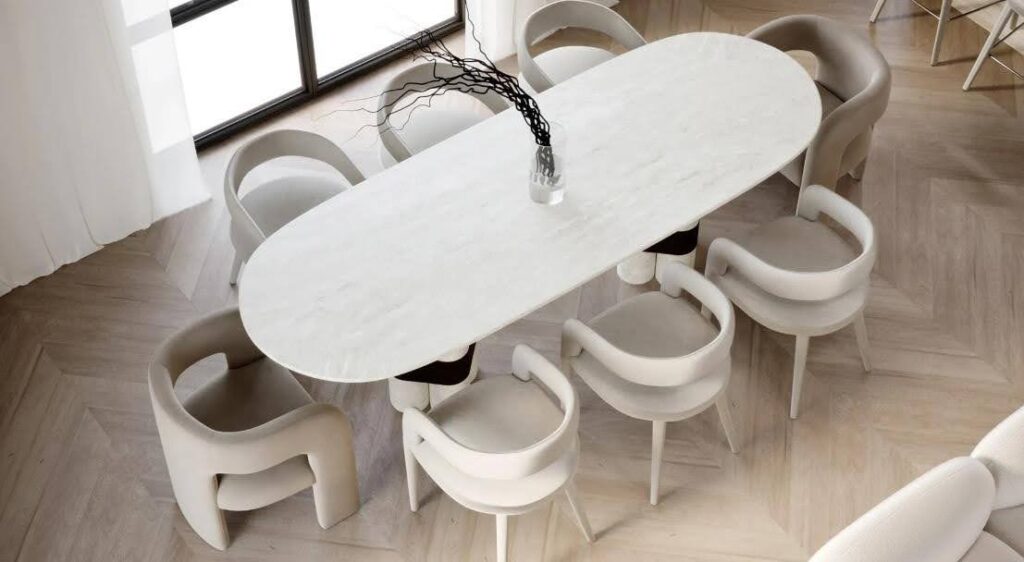 Oval Table Elegance