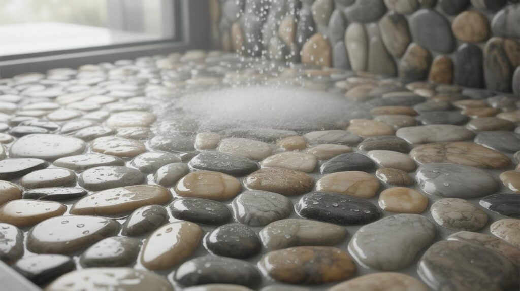 White Haze on Stones and Grout