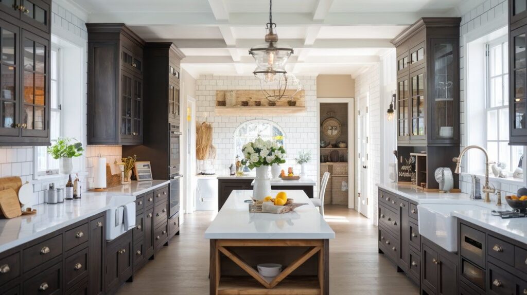 Why Choose Dark Brown Cabinets with White Countertops